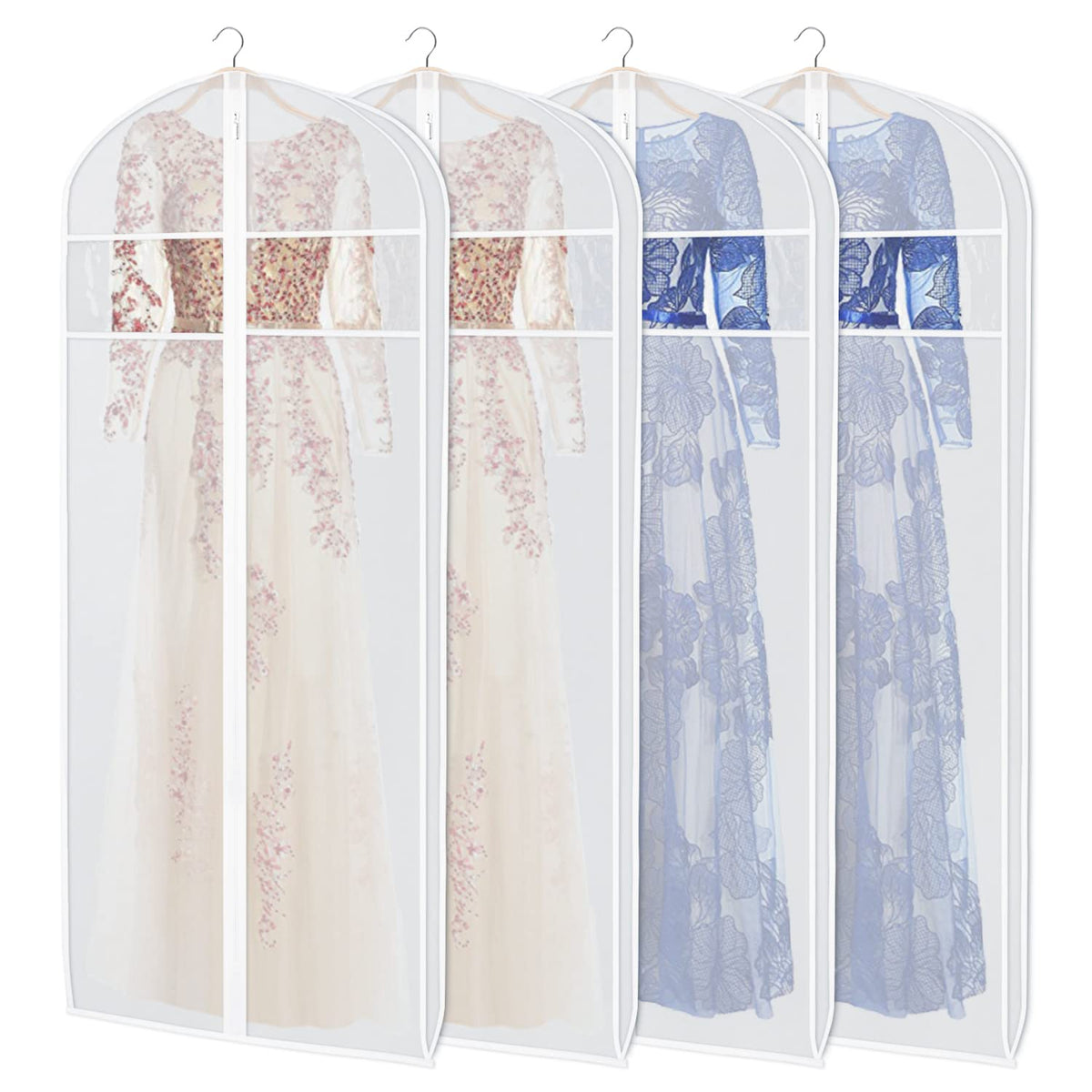 Zilink Dress Garment Bag for Storage Dress Cover Bag for Long Dresses 72 in