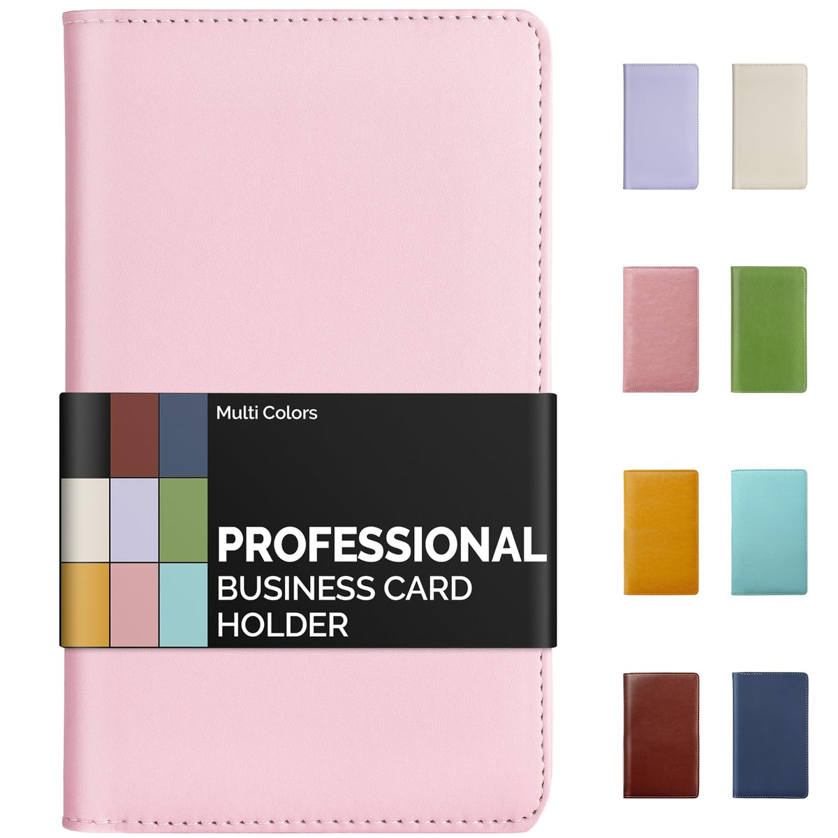Sooez Professional Zip-Enclosed Business Card Holder Organizer for 240 Card