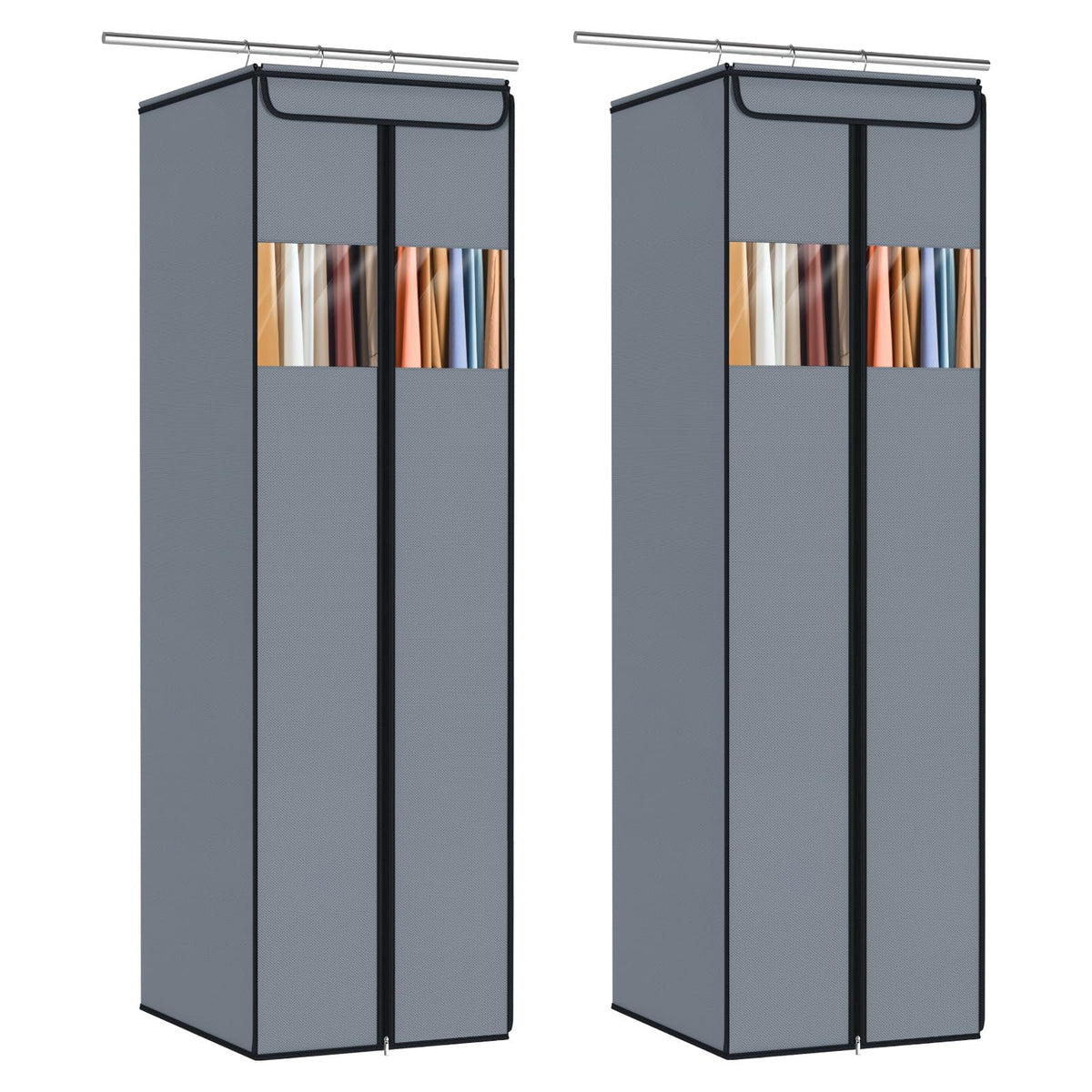 Zilink Garment Bags for Hanging Clothes Hanging Storage Bags 54 in, 2 Pack