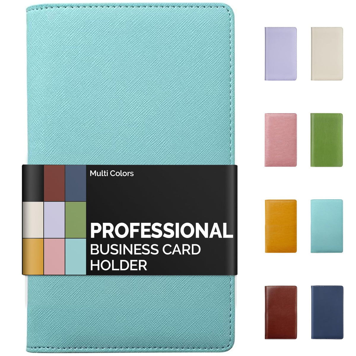Sooez Professional Zip-Enclosed Business Card Holder Organizer for 240 Card
