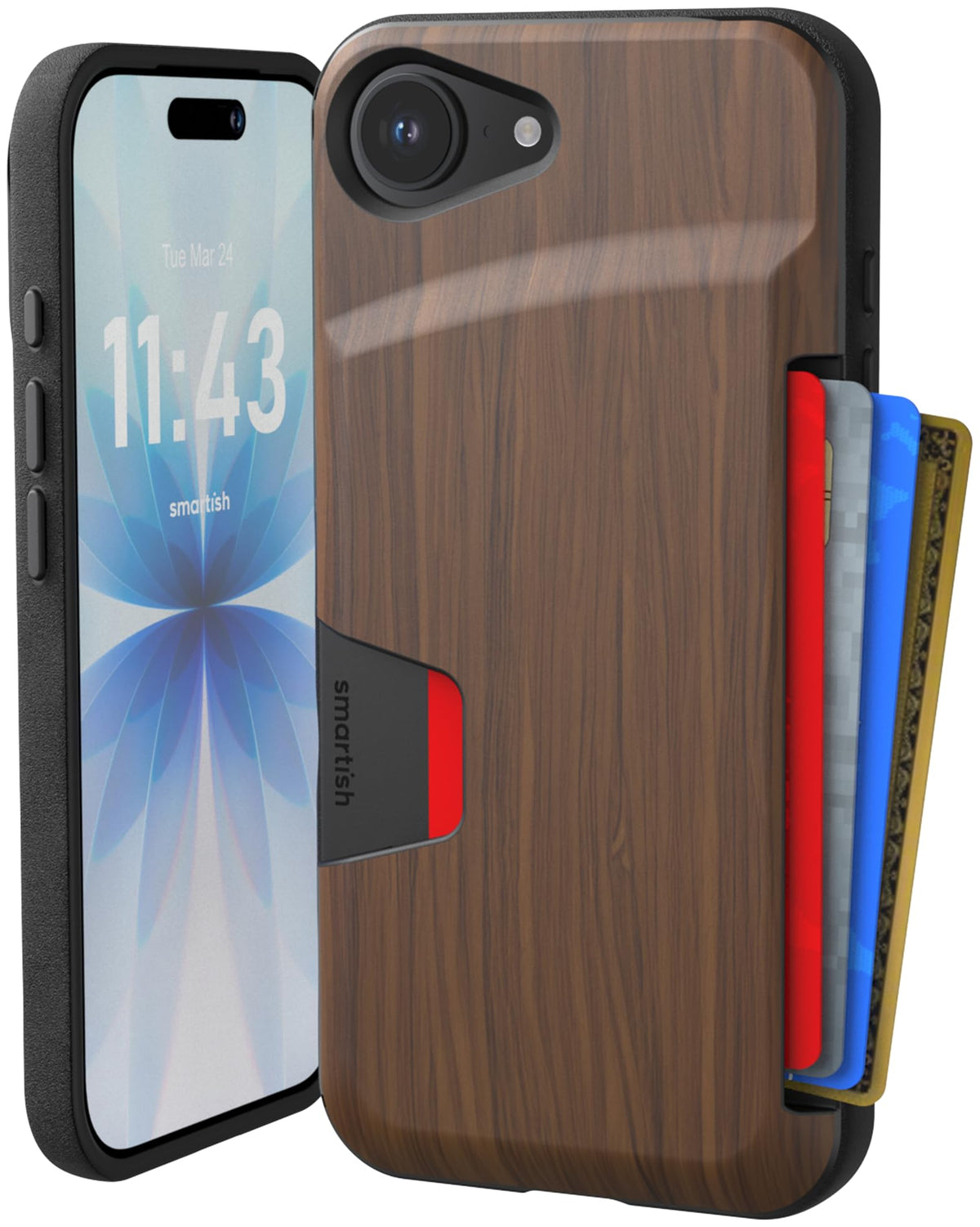 Smartish iPhone 18 Pro/17 Pro Wallet Case, Wallet Slayer Vol 1, Black