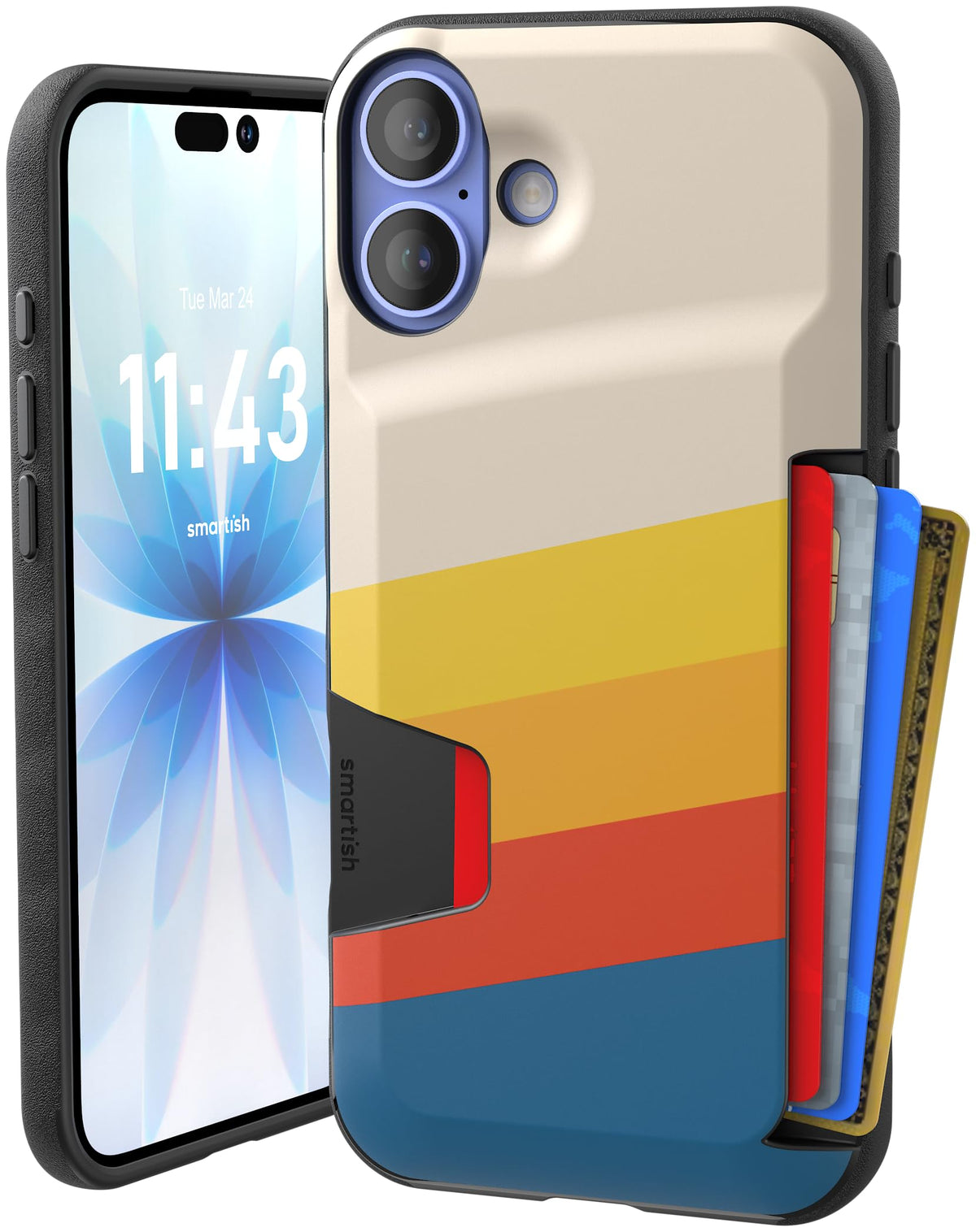 Smartish iPhone 18 Pro/17 Pro Wallet Case, Wallet Slayer Vol 1, Black