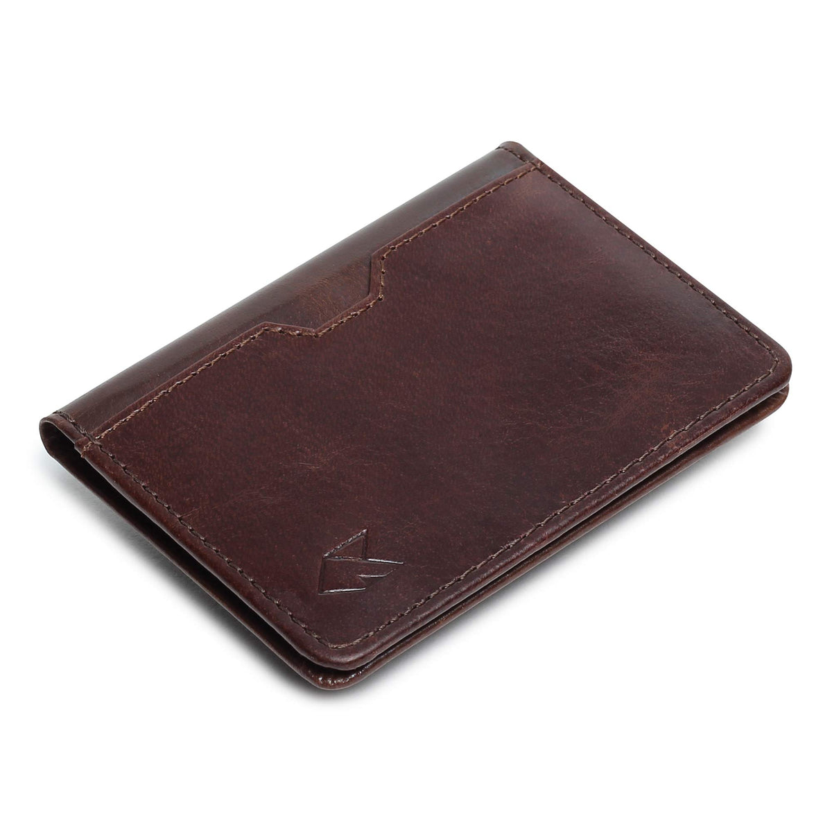 FOXHACKLE Full Grain Leather Credit Card Holder for Men and Women, Slim Bifold RFID Blocking Wallet, Thin Front Pocket Minimalist Wallet, Small Card Case.