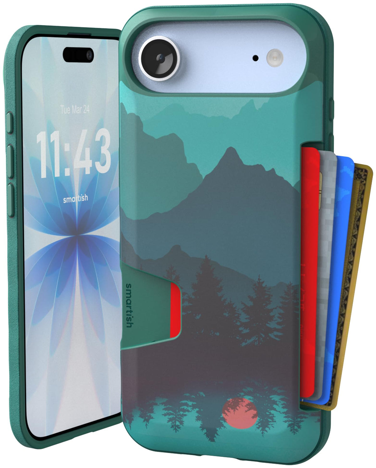 Smartish iPhone 18 Pro/17 Pro Wallet Case, Wallet Slayer Vol 1, Black