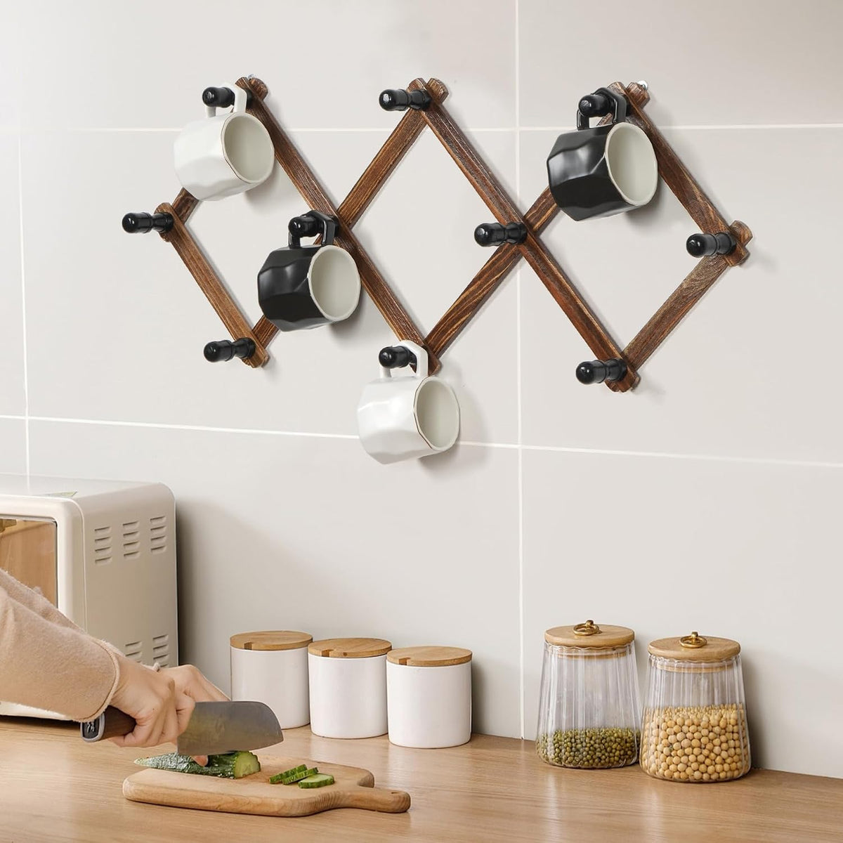 WGFKVAS 2 Pack Accordion Hat Rack for Wall