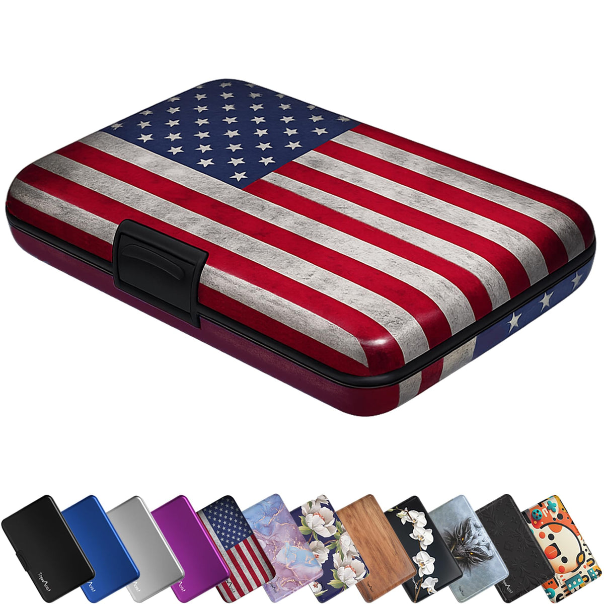 TopMost Aluminum Credit Card Holder, RFID Blocking Wallet for Women & Men