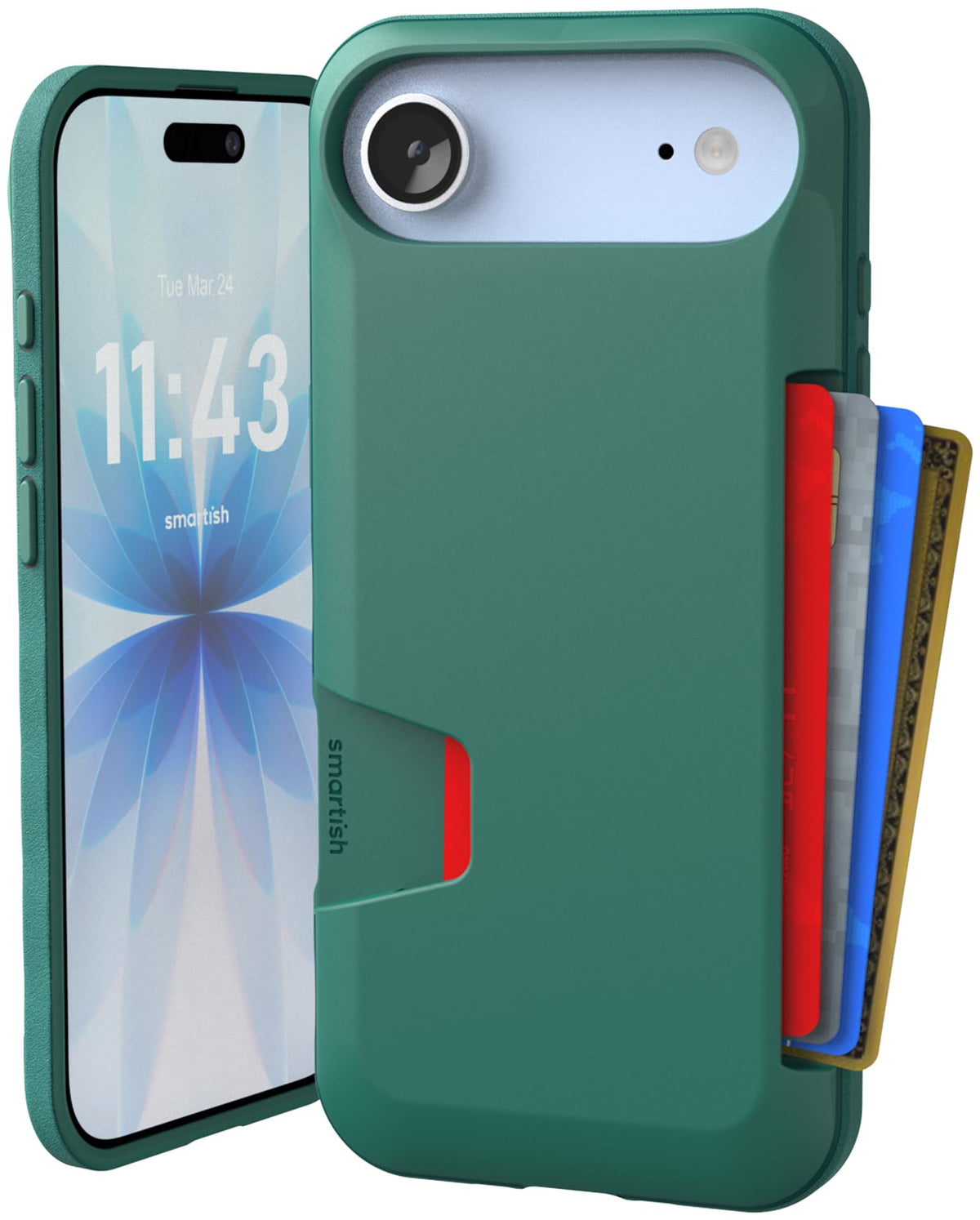 Smartish iPhone 18 Pro/17 Pro Wallet Case, Wallet Slayer Vol 1, Black