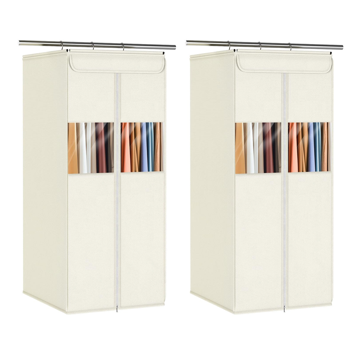 Zilink Garment Bags for Hanging Clothes Hanging Storage Bags 54 in, 2 Pack