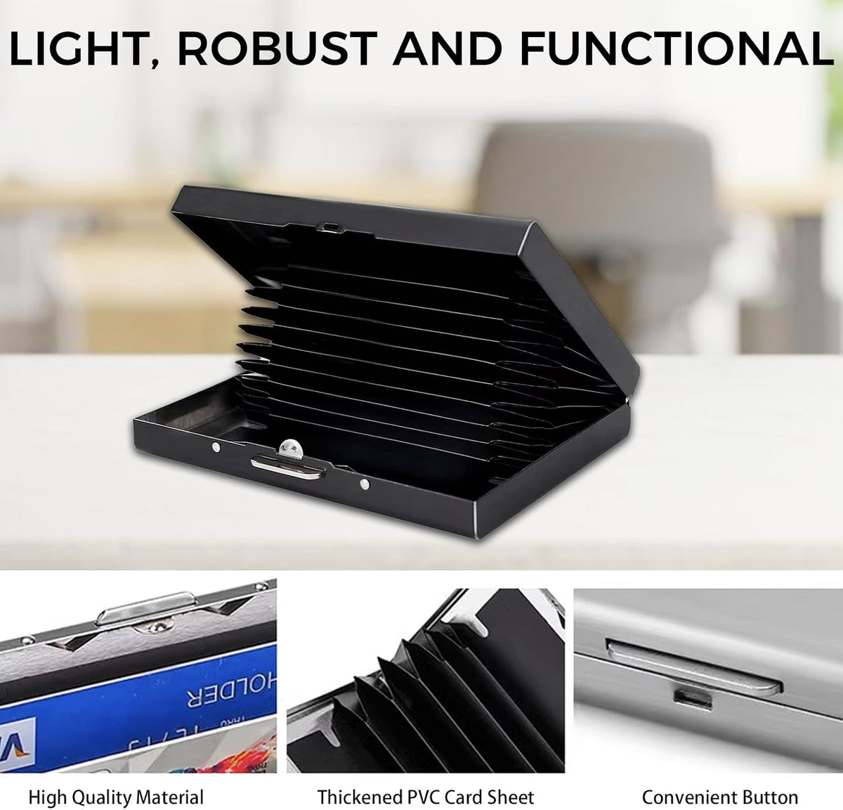 Stainless Steel Slim Metal Card Holder Wallet