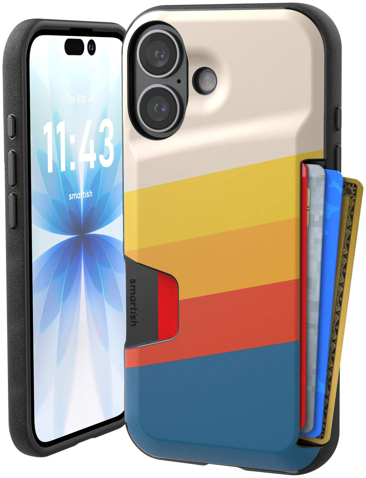 Smartish iPhone 18 Pro/17 Pro Wallet Case, Wallet Slayer Vol 1, Black