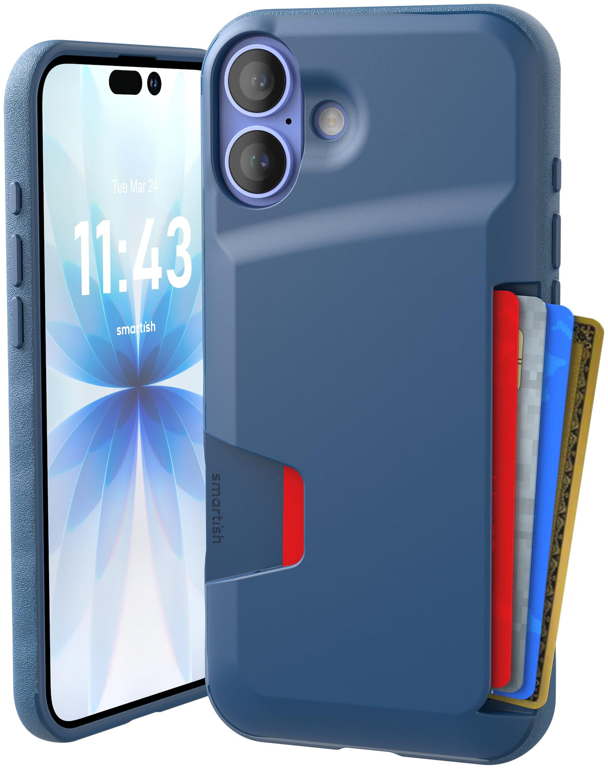 Smartish iPhone 18 Pro/17 Pro Wallet Case, Wallet Slayer Vol 1, Black