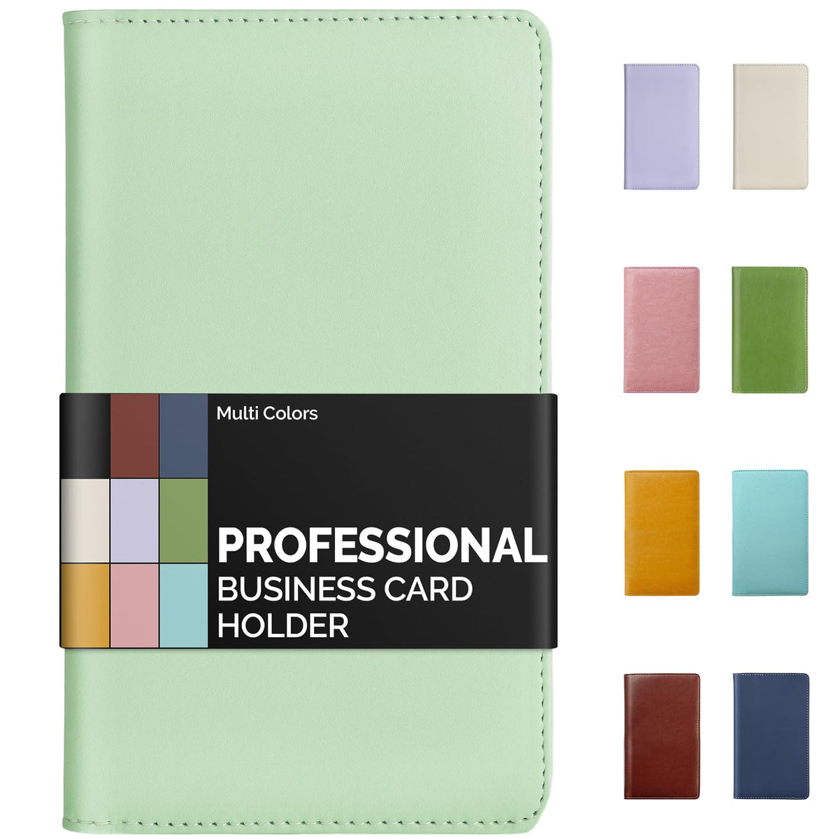 Sooez Professional Zip-Enclosed Business Card Holder Organizer for 240 Card