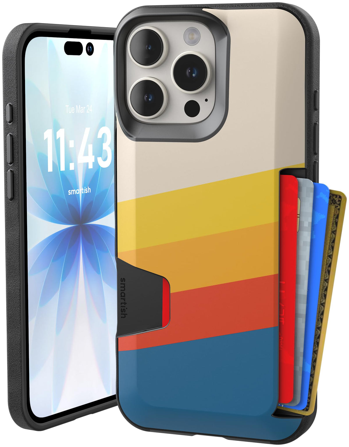 Smartish iPhone 18 Pro/17 Pro Wallet Case, Wallet Slayer Vol 1, Black