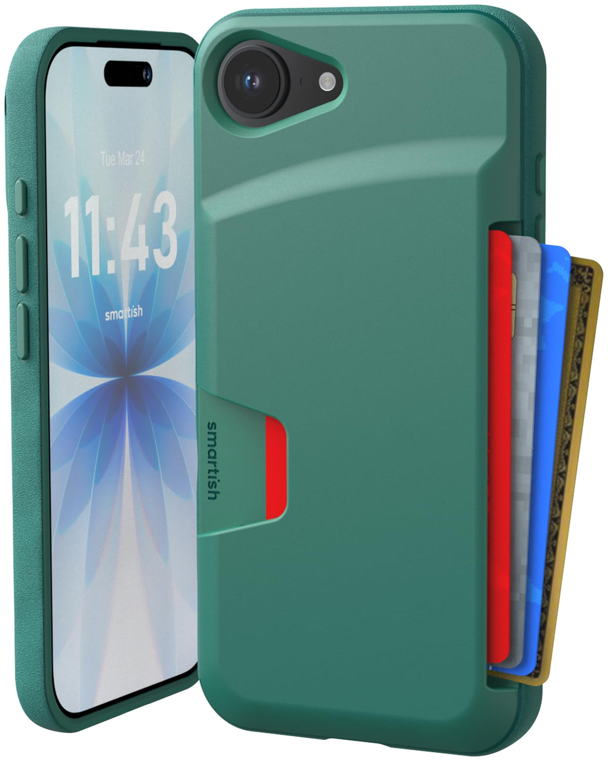 Smartish iPhone 18 Pro/17 Pro Wallet Case, Wallet Slayer Vol 1, Black