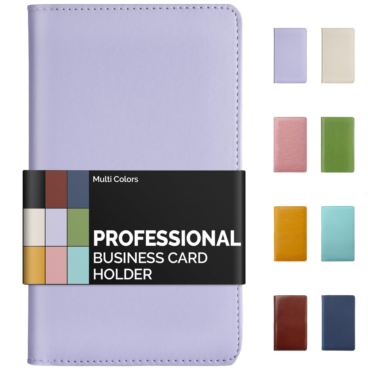 Sooez Professional Zip-Enclosed Business Card Holder Organizer for 240 Card