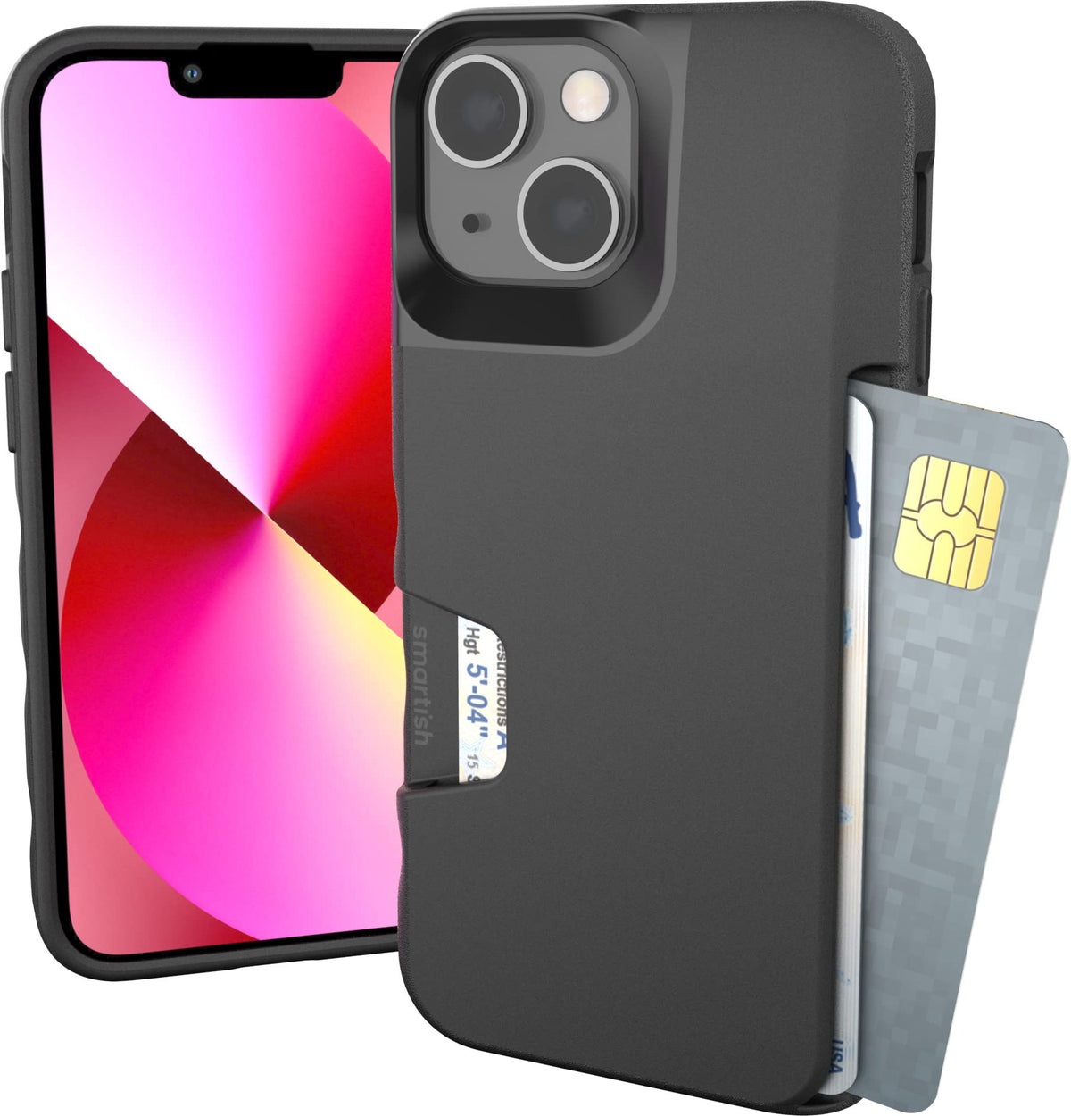 Smartish iPhone 18 Pro/17 Pro Wallet Case, Wallet Slayer Vol 1, Black