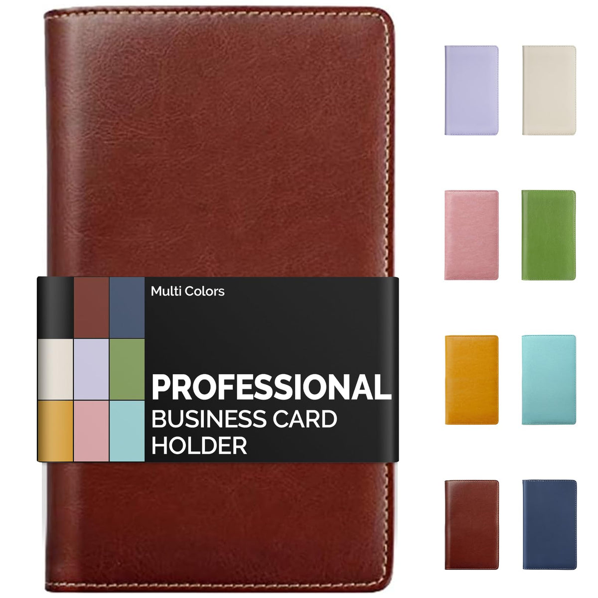 Sooez Professional Zip-Enclosed Business Card Holder Organizer for 240 Card
