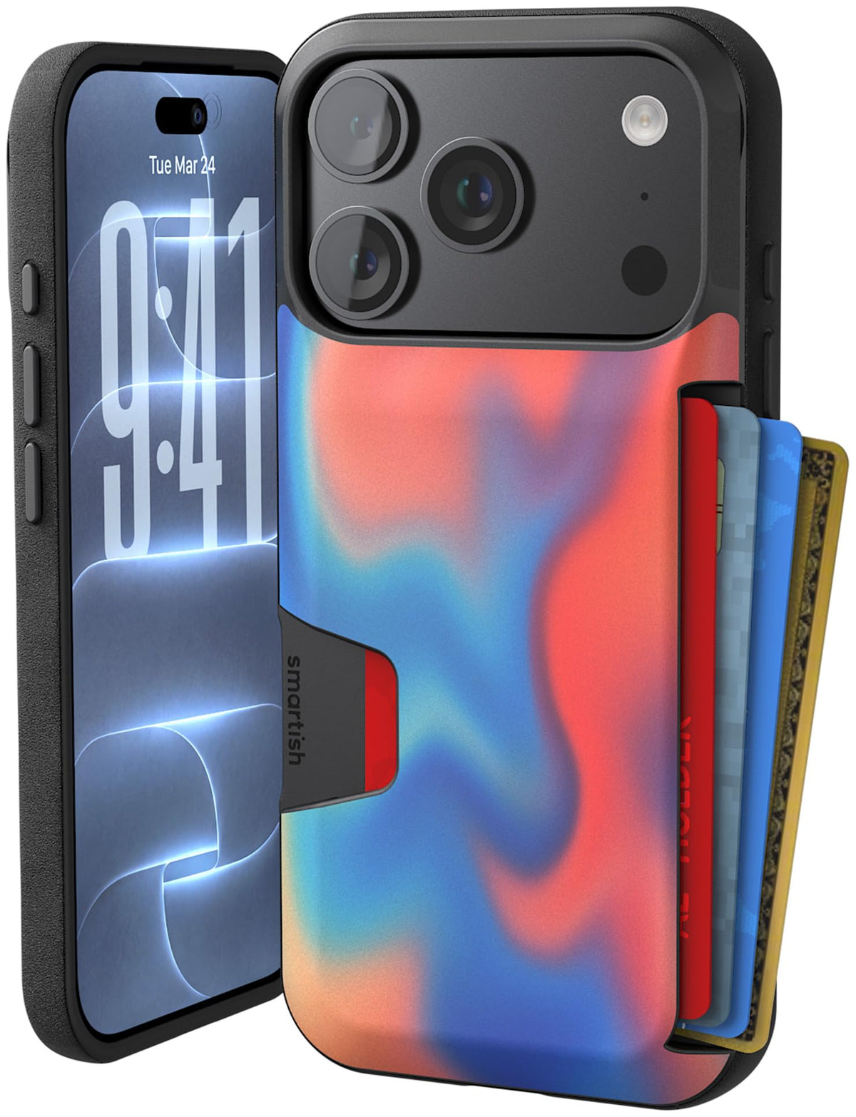 Smartish iPhone 18 Pro/17 Pro Wallet Case, Wallet Slayer Vol 1, Black