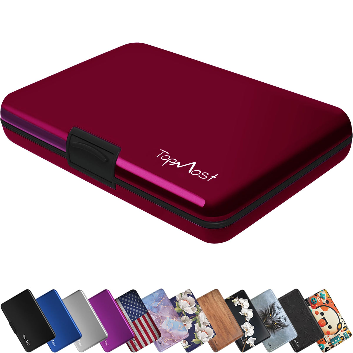 TopMost Aluminum Credit Card Holder, RFID Blocking Wallet for Women & Men