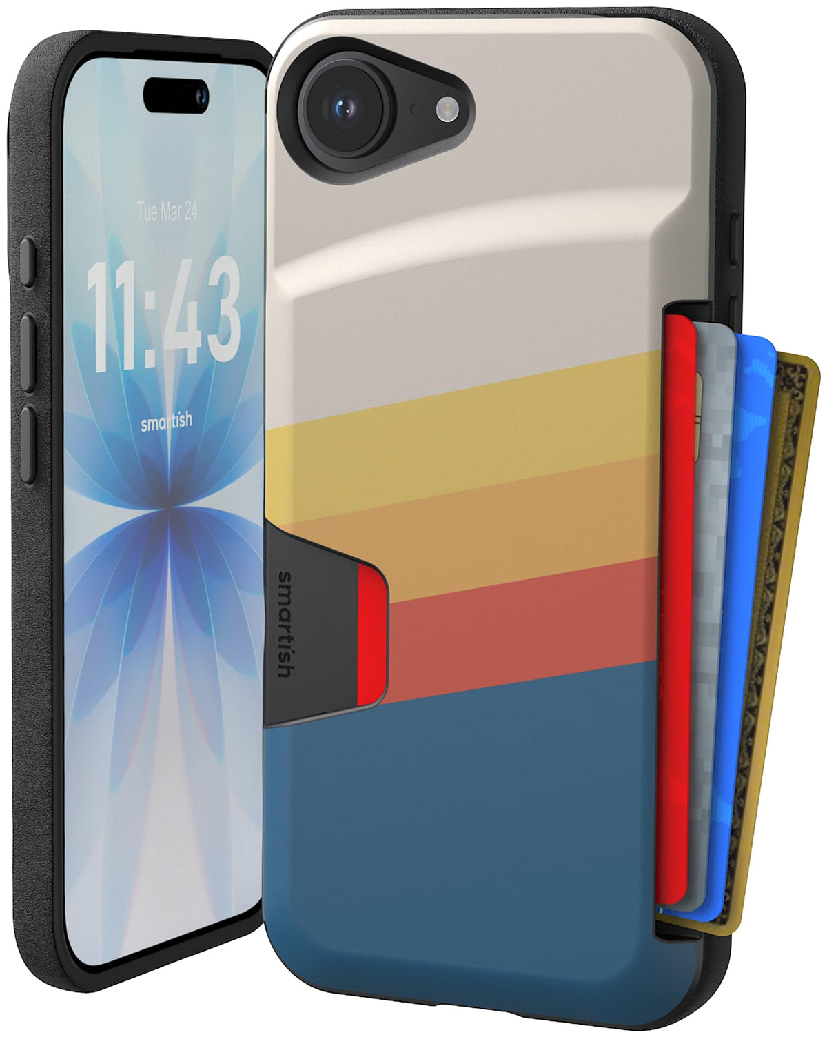 Smartish iPhone 18 Pro/17 Pro Wallet Case, Wallet Slayer Vol 1, Black