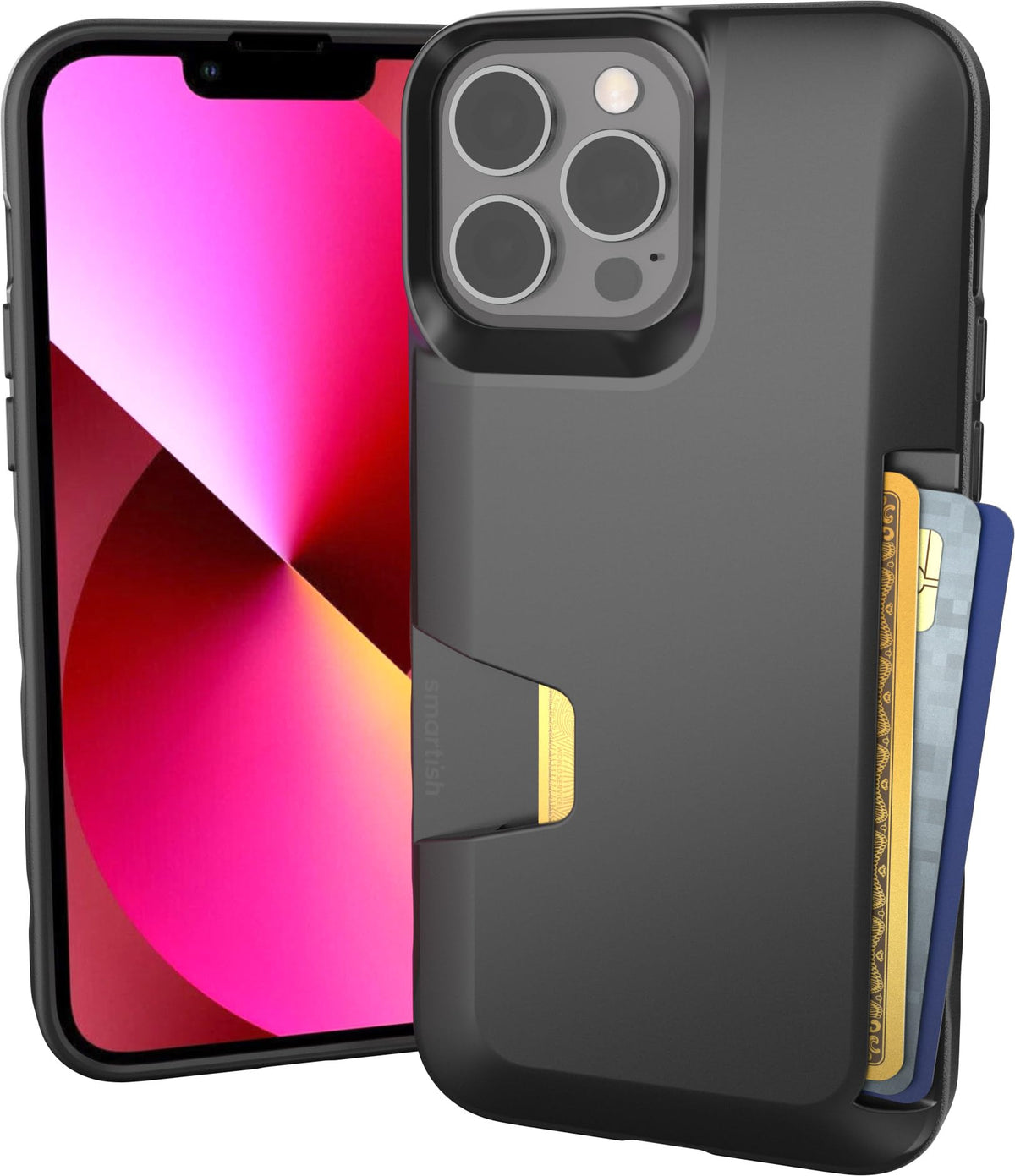 Smartish iPhone 18 Pro/17 Pro Wallet Case, Wallet Slayer Vol 1, Black