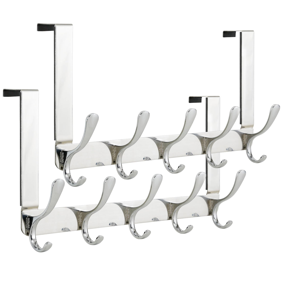 SKOLOO Over The Door Hook, Door Hanger Hooks for Hanging Clothes, Towels, Coats, Hats, Over The Door Towel Hook - White, Assembly Required