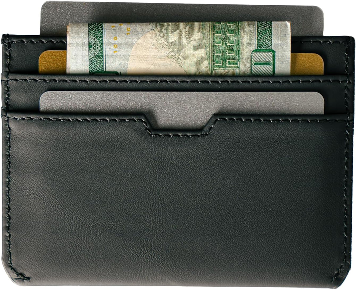 Vaultskin MOORGATE Slim Top-Grain Leather Credit Card Holder, RFID Wallet