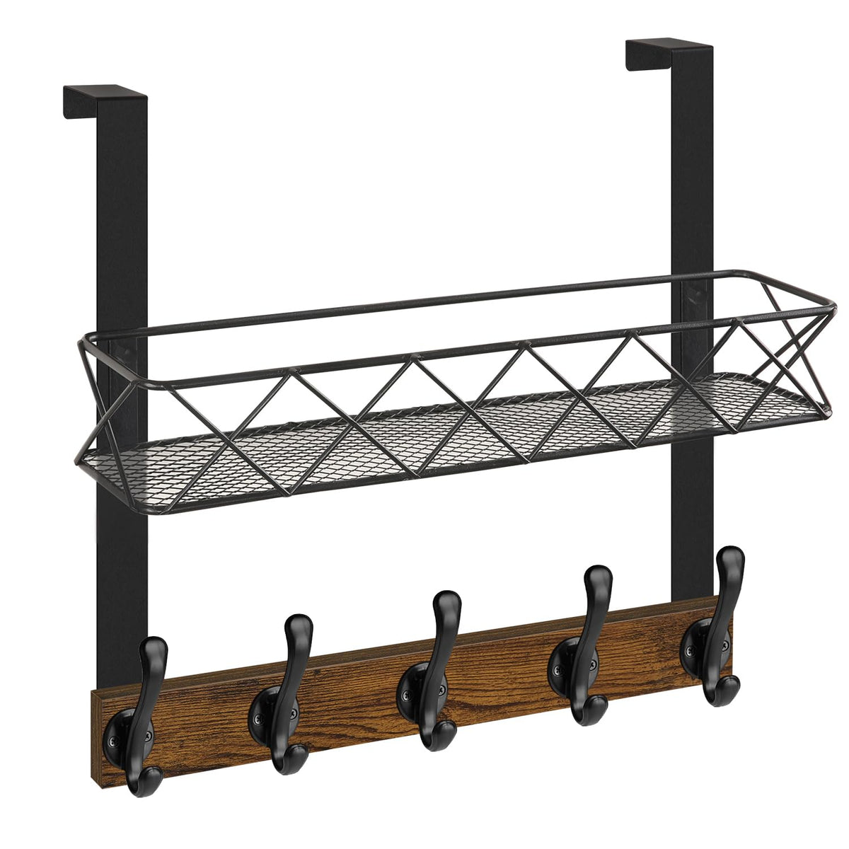 YINMIT Over The Door Hooks, Wooden Door Hanger, Door Hanger Hook, Over The Door Towel Rack, Door Coat Hanger, Door Coat Rack, Door Hooks for Hanging Towels, Clothes, Hats