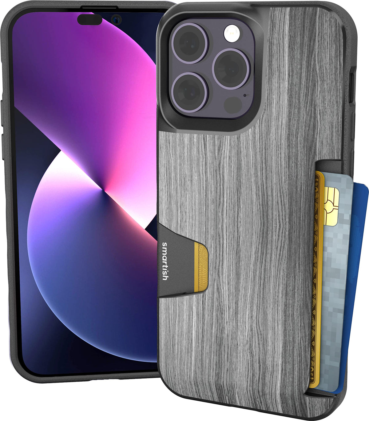 Smartish iPhone 18 Pro/17 Pro Wallet Case, Wallet Slayer Vol 1, Black