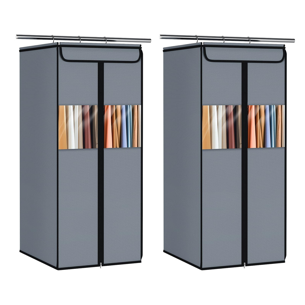 Zilink Garment Bags for Hanging Clothes Hanging Storage Bags 54 in, 2 Pack