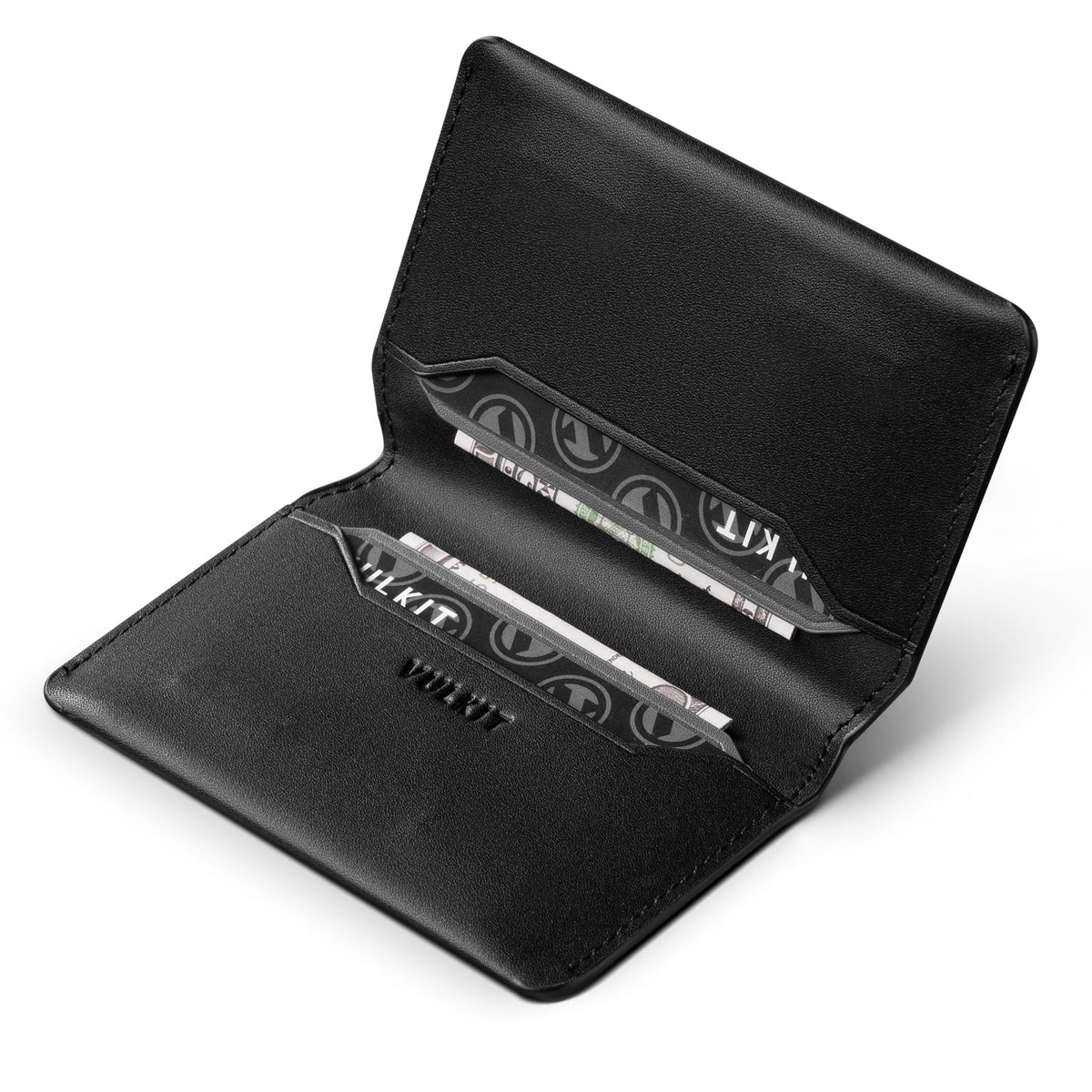 VULKIT Slim Minimalist Card Holder RFID Blocking Leather Credit Card Holder Front Pocket Wallet Magnetic Closure