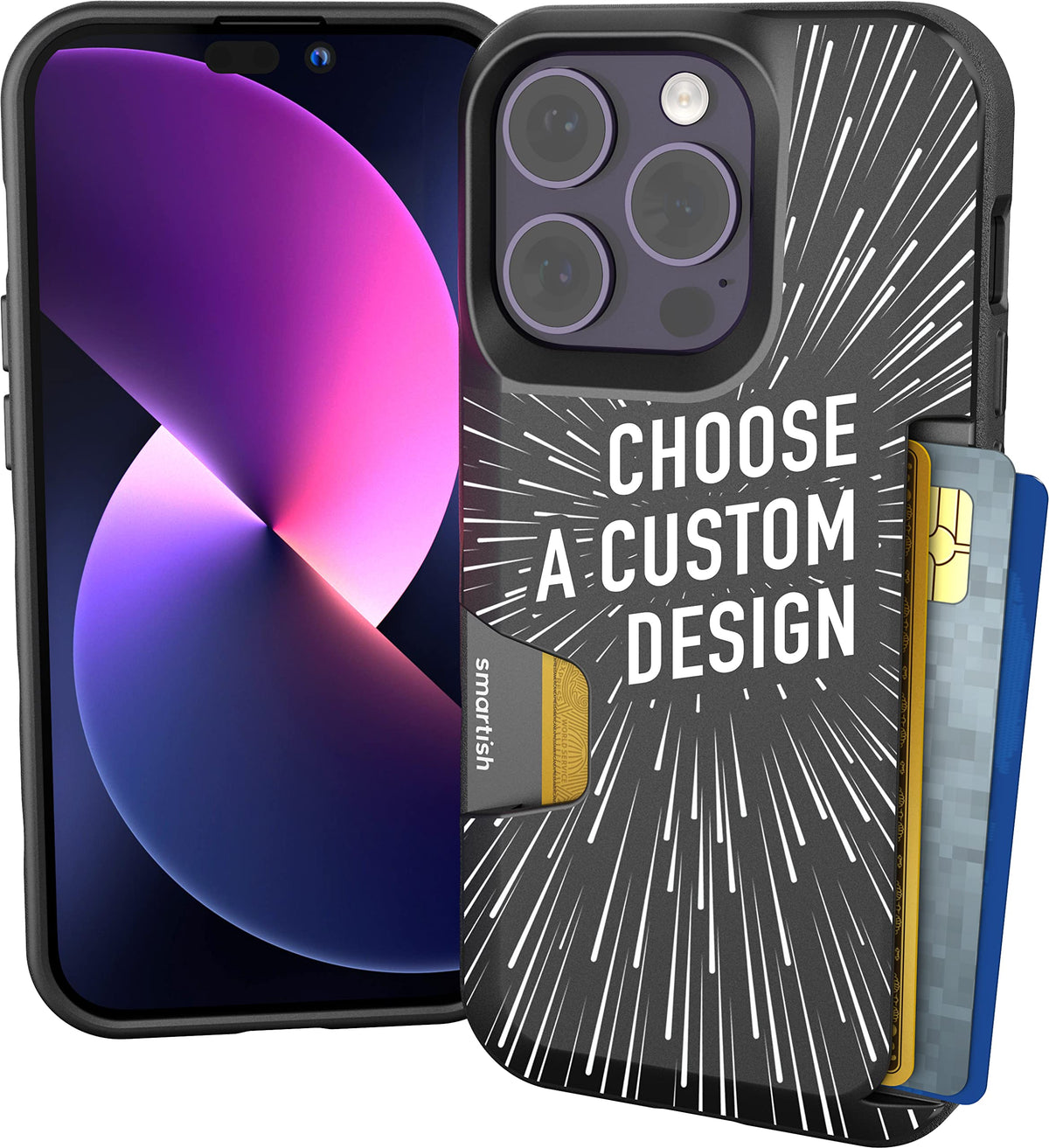 Smartish iPhone 18 Pro/17 Pro Wallet Case, Wallet Slayer Vol 1, Black