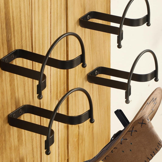 Taozun Cowboy Hat Rack Wall Mount, 4 Pack Curved Hat Holder for Display