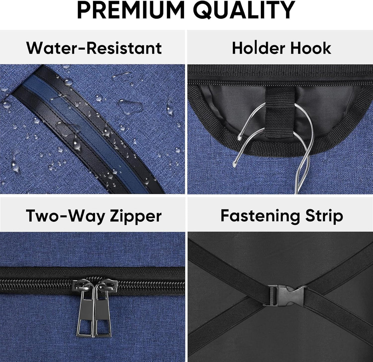 BALEINE Garment Bags for Travel, Water Resistant Carry on Suit Bag