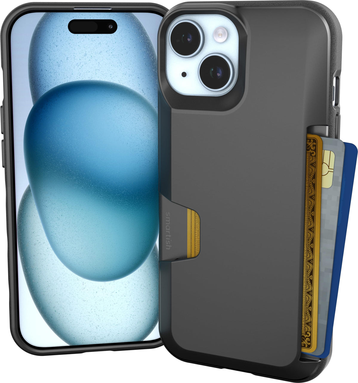Smartish iPhone 18 Pro/17 Pro Wallet Case, Wallet Slayer Vol 1, Black