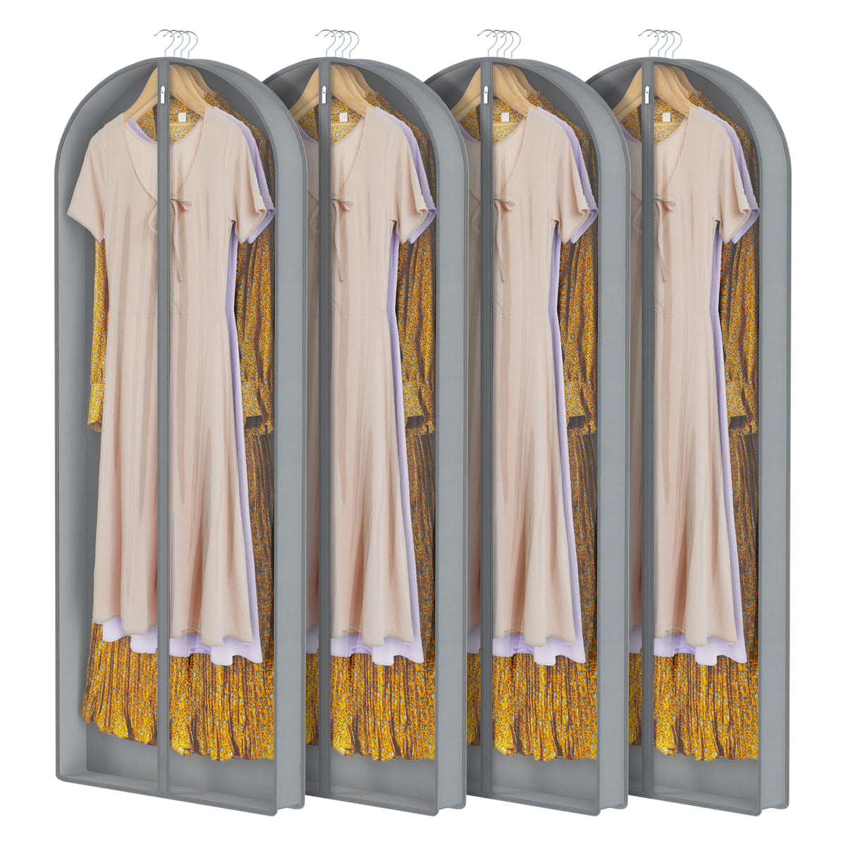 Zilink Dress Garment Bag for Storage Dress Cover Bag for Long Dresses 72 in