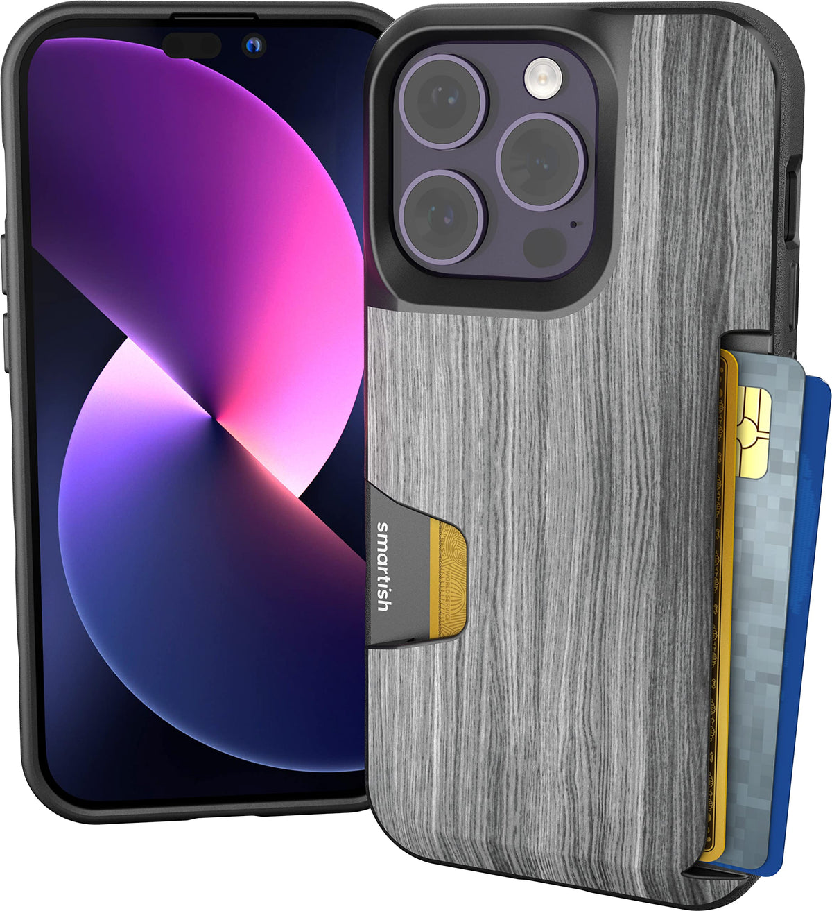 Smartish iPhone 18 Pro/17 Pro Wallet Case, Wallet Slayer Vol 1, Black