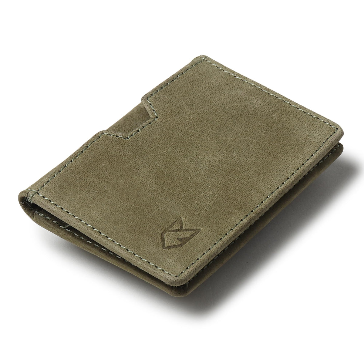 FOXHACKLE Full Grain Leather Credit Card Holder for Men and Women, Slim Bifold RFID Blocking Wallet, Thin Front Pocket Minimalist Wallet, Small Card Case.