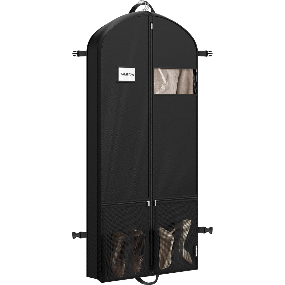 Simple Houseware 43" Travel Garment Bag with Pockets, Heavy Duty Suit Bag