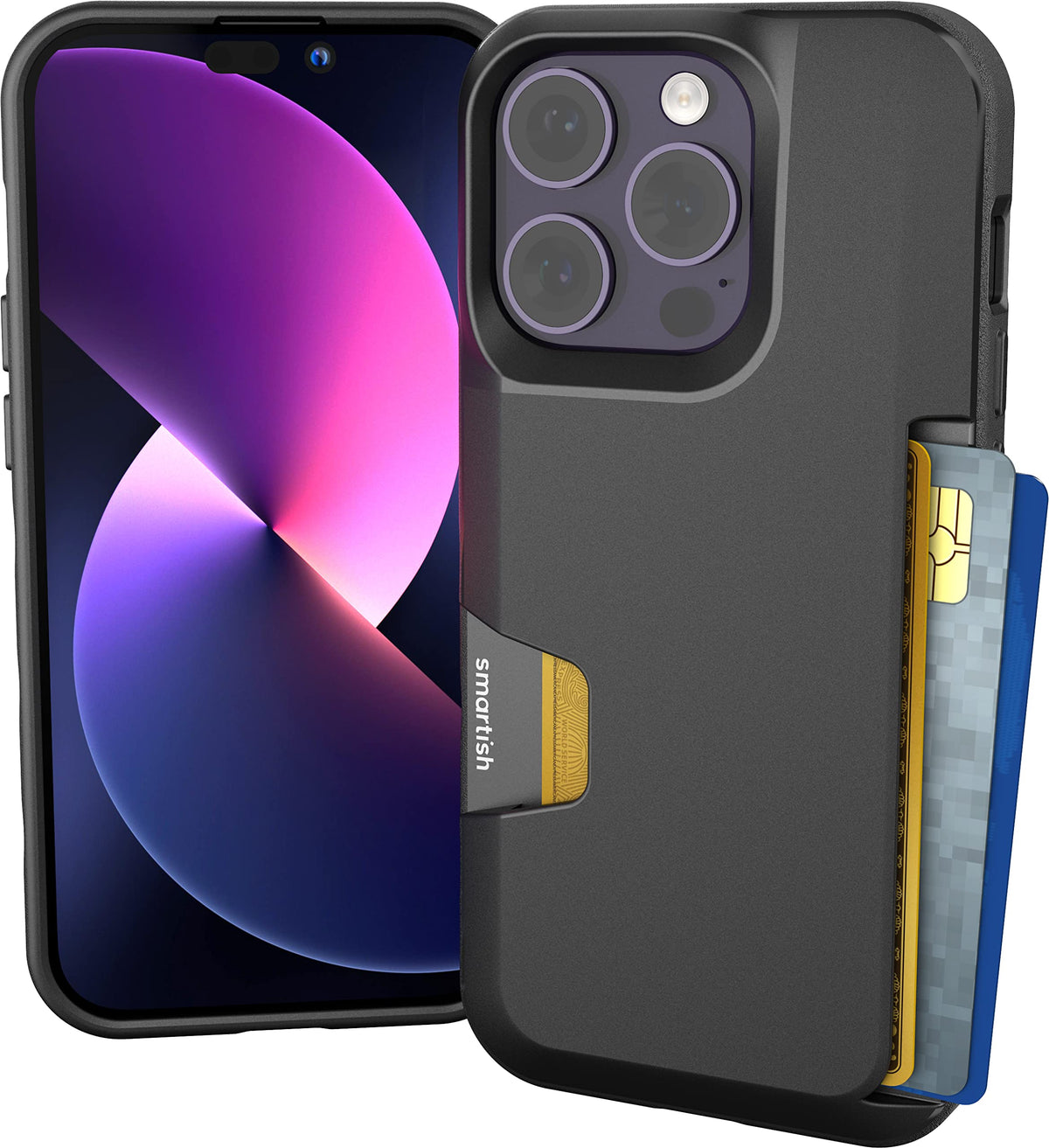 Smartish iPhone 18 Pro/17 Pro Wallet Case, Wallet Slayer Vol 1, Black
