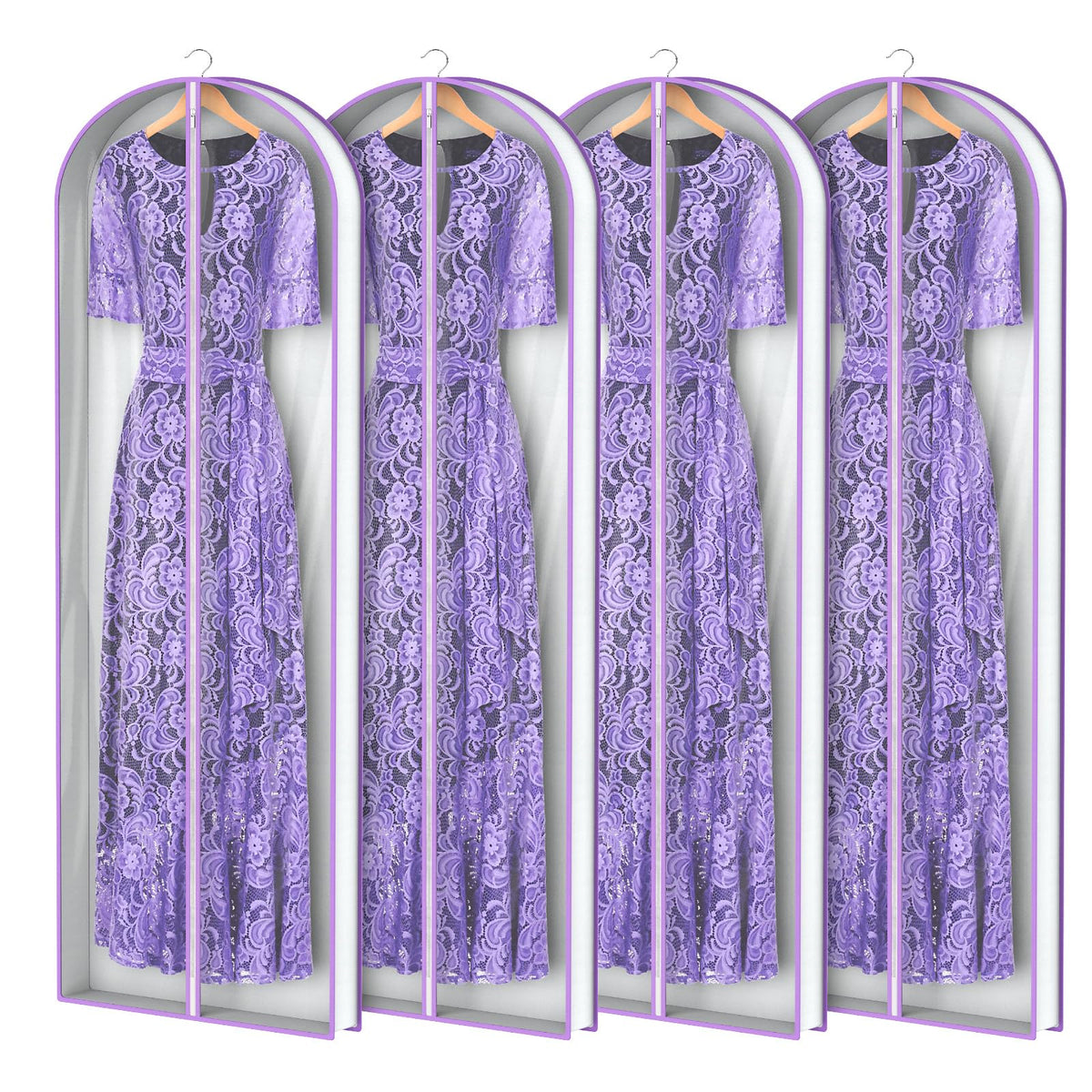 Zilink Dress Garment Bag for Storage Dress Cover Bag for Long Dresses 72 in