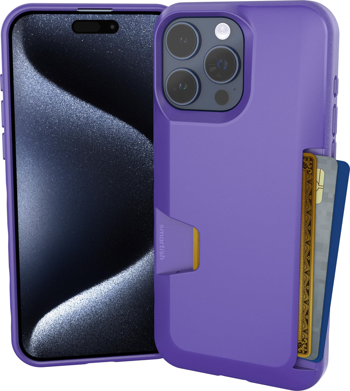 Smartish iPhone 18 Pro/17 Pro Wallet Case, Wallet Slayer Vol 1, Black