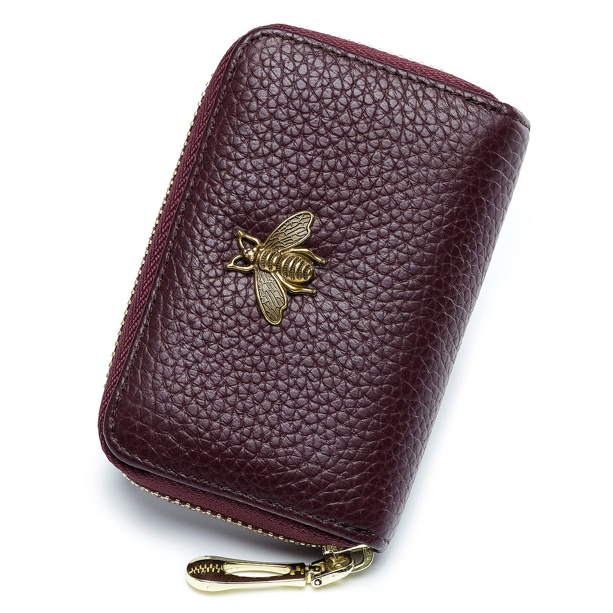 imeetu RFID Credit Card Holder, Small Card Wallet Women, Leather Card Case