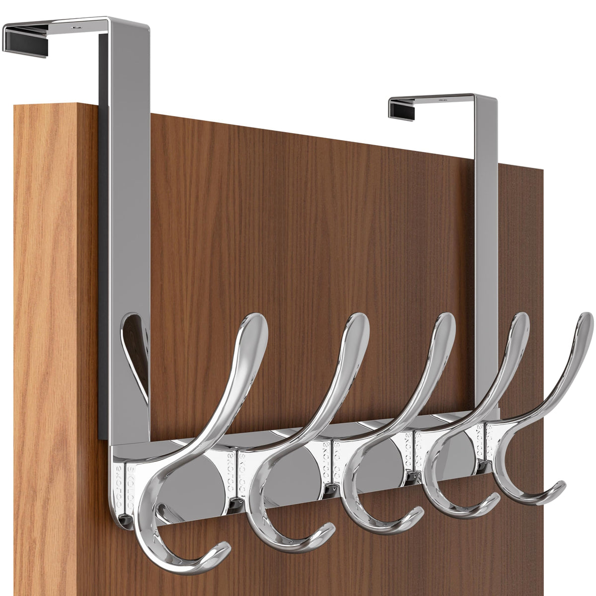 SKOLOO Over The Door Hook, Door Hanger Hooks for Hanging Clothes, Towels, Coats, Hats, Over The Door Towel Hook - White, Assembly Required