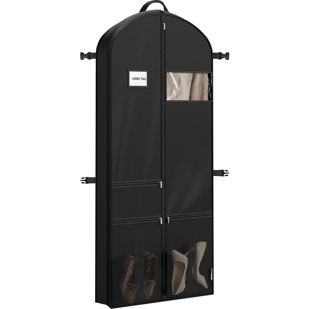 Simple Houseware 43" Travel Garment Bag with Pockets, Heavy Duty Suit Bag