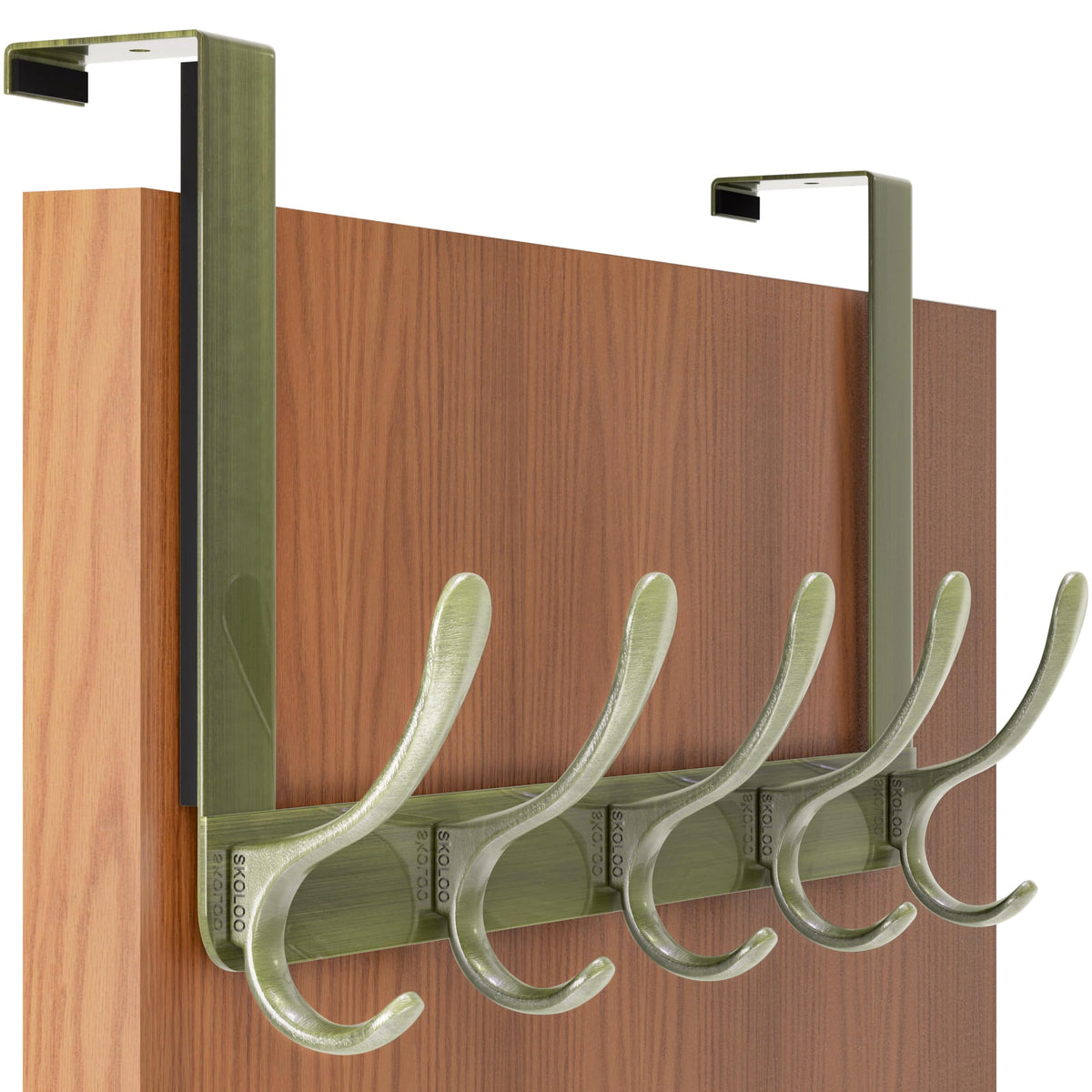 SKOLOO Over The Door Hook, Door Hanger Hooks for Hanging Clothes, Towels, Coats, Hats, Over The Door Towel Hook - White, Assembly Required