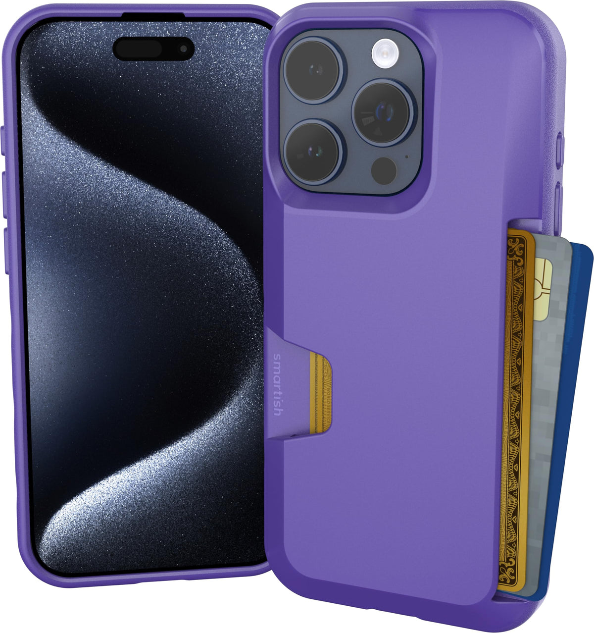 Smartish iPhone 18 Pro/17 Pro Wallet Case, Wallet Slayer Vol 1, Black