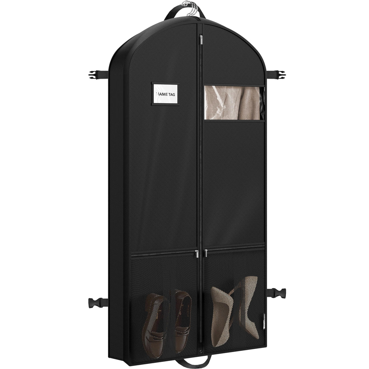 Simple Houseware 43" Travel Garment Bag with Pockets, Heavy Duty Suit Bag
