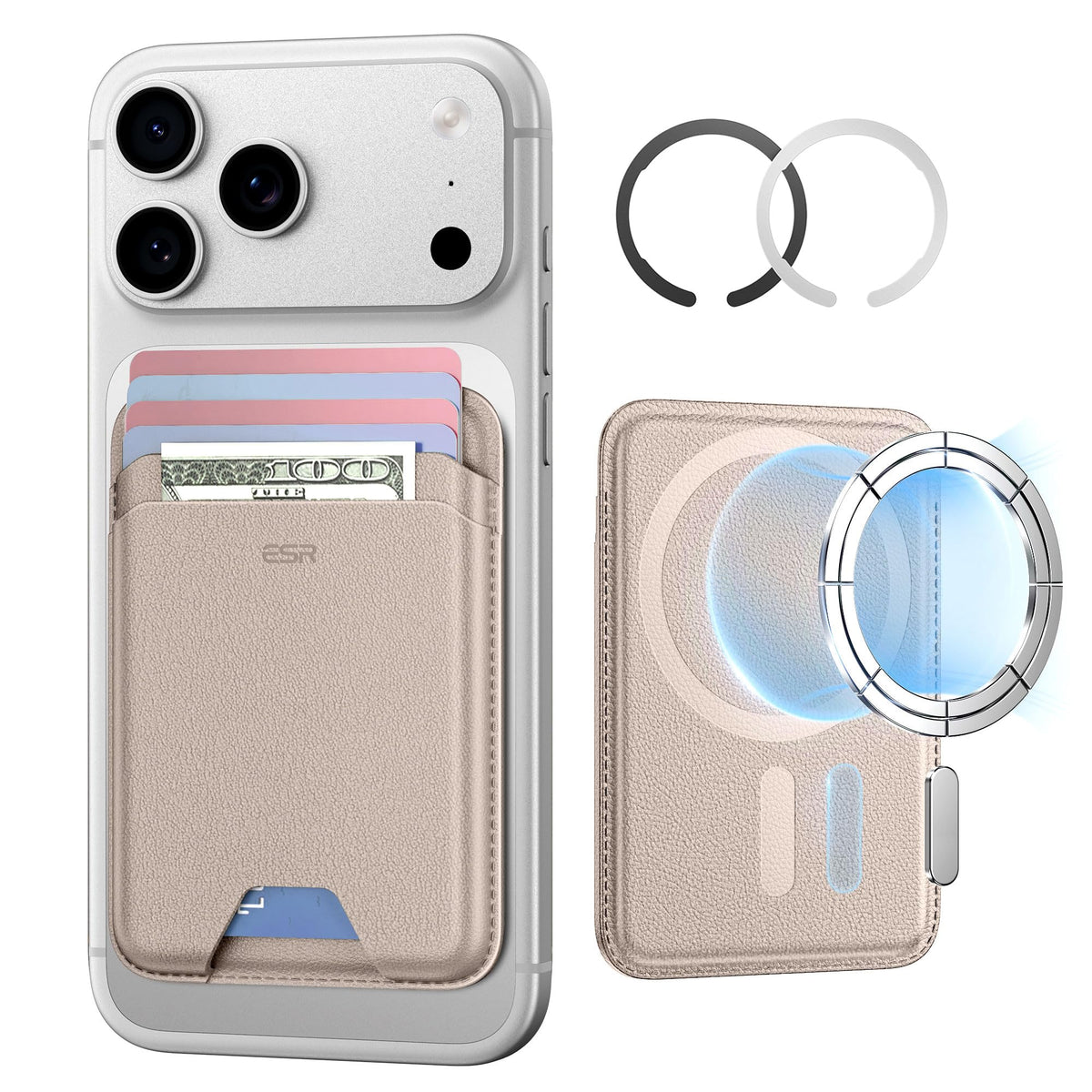 ESR for MagSafe Wallet, 5 Card Holder for Phone Case, RFID Blocking