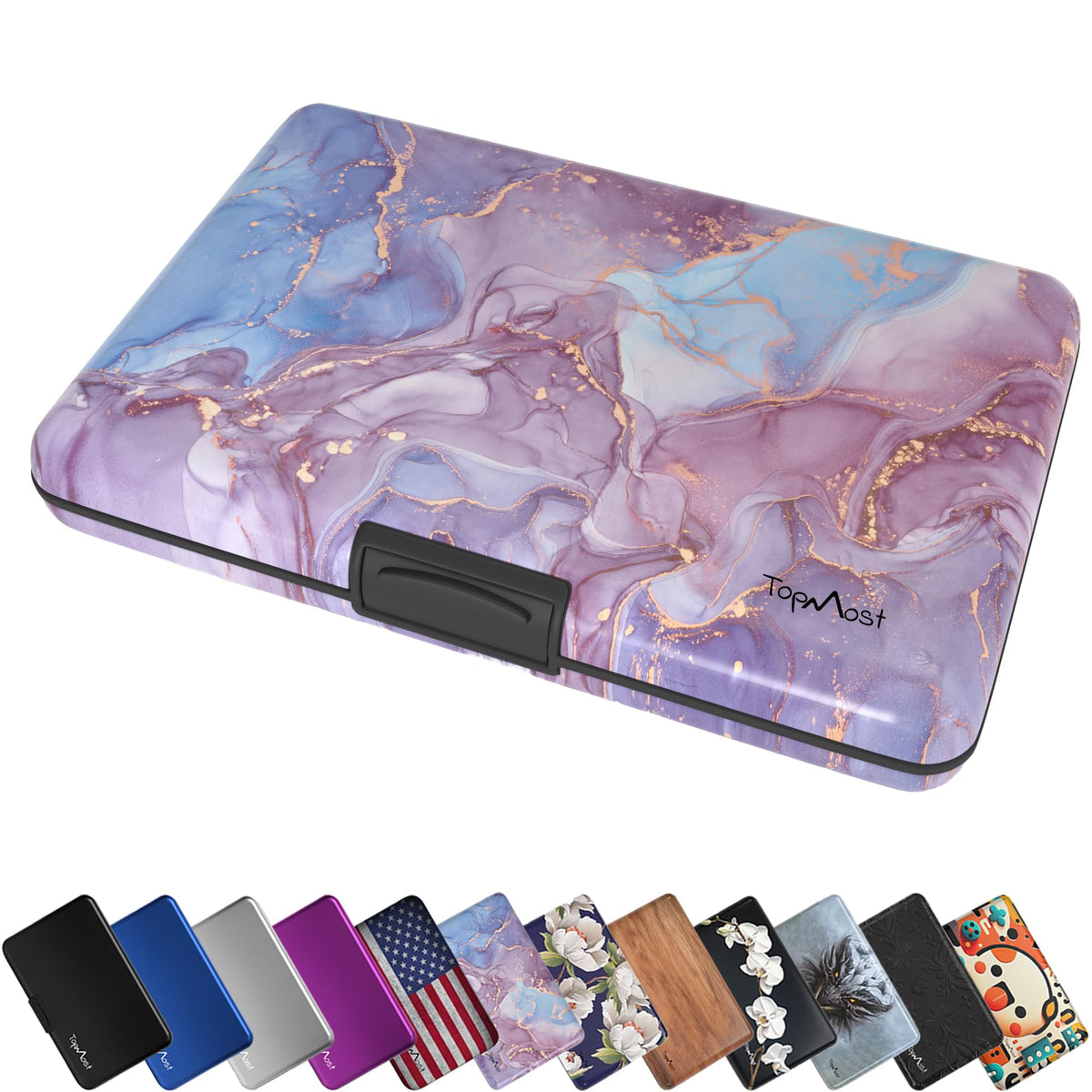 TopMost Aluminum Credit Card Holder, RFID Blocking Wallet for Women & Men